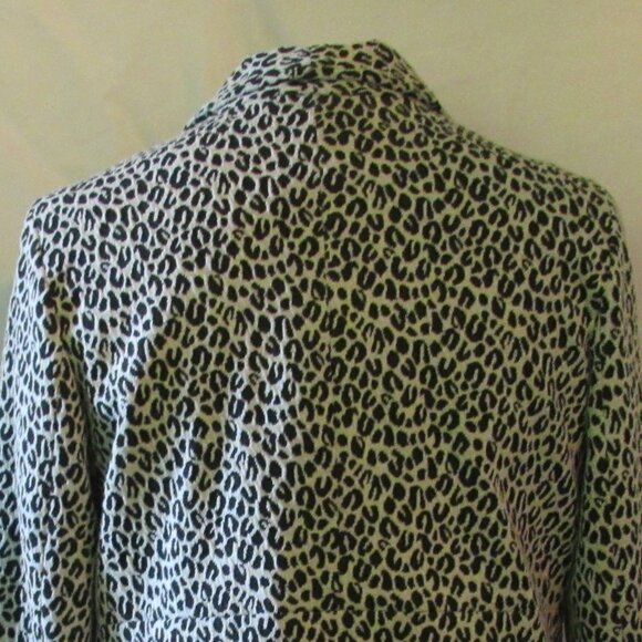 Elementz Petite Leopard Print Blazer Size Petite Large EUC - Picture 3 of 7